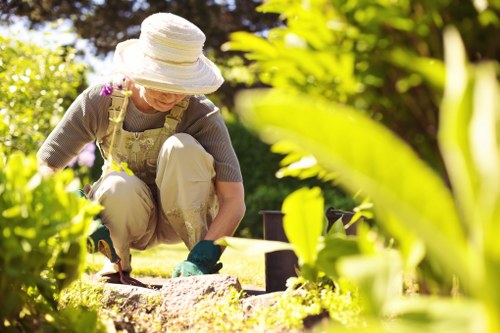 A customer raising a landscaping complaint about completed outdoor work