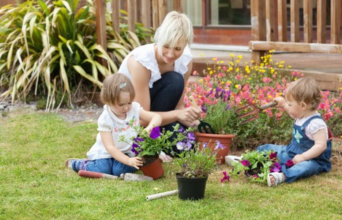 Discussing a landscaping issue and possible resolution steps